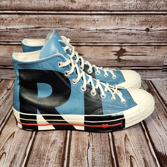 CONVERSE Chuck 70 Women's 9 High Top Love Graphic Celestial Teal Shoes 563471C - Picture 1 of 11